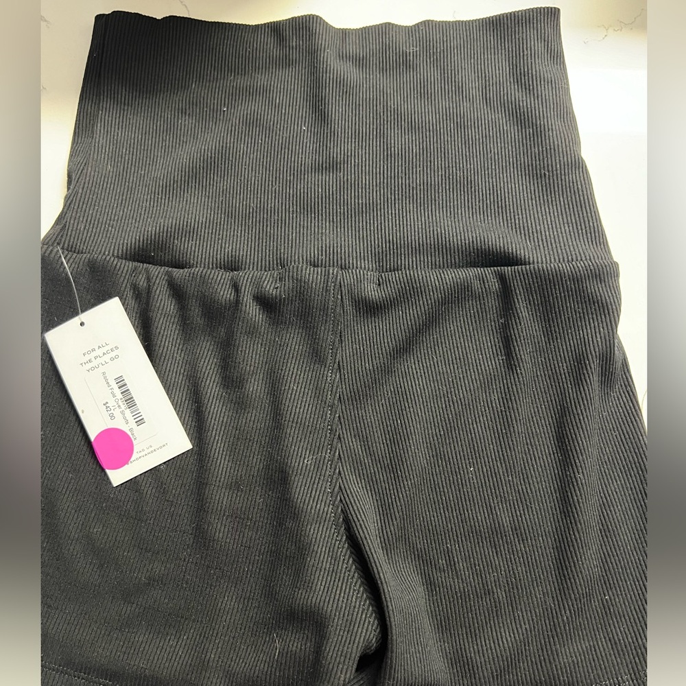 STPL Ribbed Fold Over Shorts - Picture 2 of 3